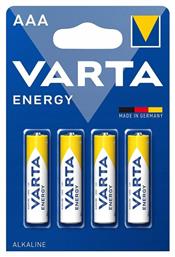 Varta Energy Αλκαλικές Μπαταρίες AAA 1.5V 4τμχ Κωδικός: 48006060 από το Public