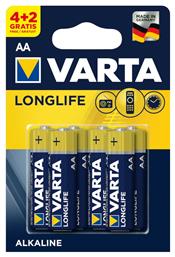 Varta LongLife Αλκαλικές Μπαταρίες AA 1.5V 6τμχ