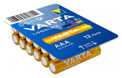 Varta LongLife Αλκαλικές Μπαταρίες AAA 1.5V 12τμχ από το Public