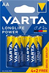 Varta LongLife Power Αλκαλικές Μπαταρίες AA 1.5V 6τμχ