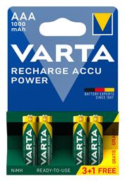 Varta Rechargeable Accu AAA 1000mAh 1.2V 4τμχ