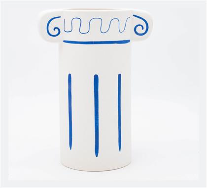 Βάζο Πορσελάνης Λευκό Φ17.5xΥ23.5cm