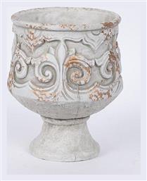 Βαζο Τσιμεντενιο Λευκο 17.5x17.5x21cm Συσκευασία 2 Τεμαχίων