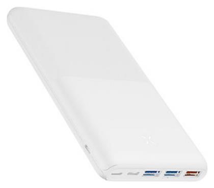 Veger S22 Power Bank 20000mAh 20W με 3 Θύρες USB-A και Θύρα USB-C Power Delivery / Quick Charge 3.0 Λευκό