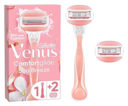 Venus Comfortglide Ξυραφάκι Σώματος με Ανταλλακτική Κεφαλή 3 Λεπίδων & Λιπαντική Ταινία για Ευαίσθητες Επιδερμίδες Spa Breeze
