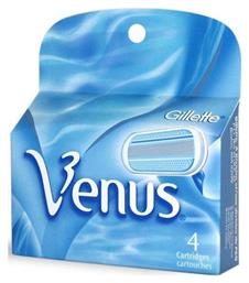 Venus Smooth Ανταλλακτικές Κεφαλές με 3 Λεπίδες και Λιπαντική Ταινία 4τμχ