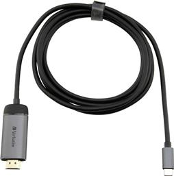 Verbatim Cable HDMI male - USB-C male 1.5m Μαύρο από το Public