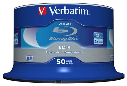 Verbatim Εγγράψιμα BD-R 6x 25GB Cake Box 50τμχ από το e-shop