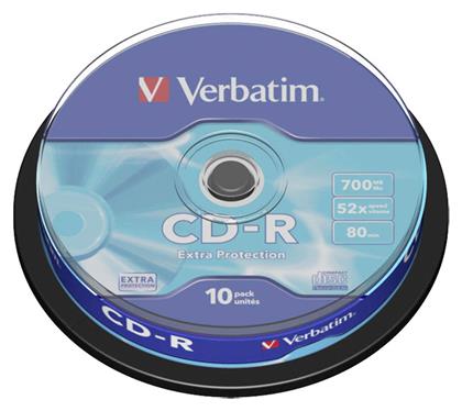 Verbatim Εγγράψιμα CD-R 52x 700MB Cake Box 10τμχ