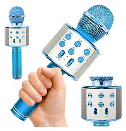 Verk Group Ασύρματο Μικρόφωνο Karaoke V6 σε Μπλε Χρώμα