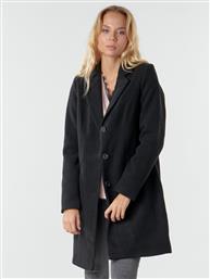 Vero Moda Γυναικείο Μαύρο Παλτό με Κουμπιά από το Spartoo