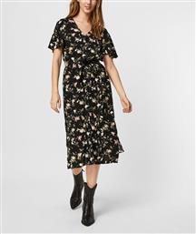 Vero Moda Midi Σεμιζιέ Φόρεμα Black floral από το Plus4u