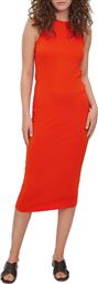 Vero Moda Καλοκαιρινό Midi Φόρεμα Πορτοκαλί από το Plus4u