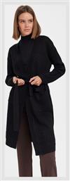 Vero Moda Μακριά Γυναικεία Ζακέτα σε Μαύρο Χρώμα από το Plus4u