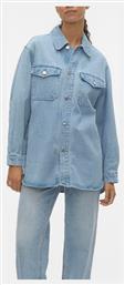 Vero Moda Μακρυμάνικο Γυναικείο Τζιν Πουκάμισο Light Blue Denim