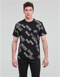 Versace Ανδρικό T-shirt Μαύρο με Λογότυπο