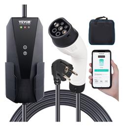 Vevor Φορητός Μονοφασικός Σταθμός Φόρτισης με Ενσωματωμένο Καλώδιο Type 2 (OGBXCDQDX)