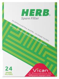 Vican Πίπες Τσιγάρων Herb Spare Filter 24τμχ