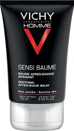 Vichy After Shave Balm Homme Sensi χωρίς Οινόπνευμα για Ευαίσθητες Επιδερμίδες 75ml από το Pharm24