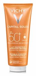 Vichy Capital Soleil Fresh Hydrating Milk Αδιάβροχη Αντηλιακή Κρέμα Προσώπου και Σώματος SPF50 300ml