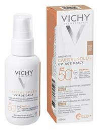 Vichy Capital Soleil UV-Age Daily Tinted Light Αντηλιακή Κρέμα Προσώπου SPF50 με Χρώμα 40ml