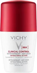 Vichy Clinical Control Αποσμητικό 96h σε Roll-On 50ml από το Pharm24