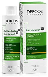 Vichy Dercos Anti Dandruff DS Σαμπουάν Kατά της Πιτυρίδας & της Ξηροδερμίας 200ml