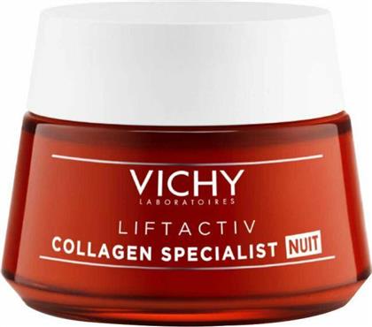 Vichy Liftactiv Collagen Specialist Αντιγηραντική & Συσφικτική Κρέμα Προσώπου Νυκτός 50ml από το Pharm24