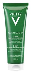 Vichy Normaderm 3 in 1 Μάσκα Προσώπου για Απολέπιση 125ml