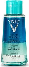 Vichy Waterproof Remover Υγρό Ντεμακιγιάζ Purete Thermale Eye Make-Up για Ευαίσθητες Επιδερμίδες 100ml