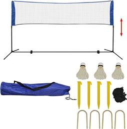 vidaXL Σετ Badminton Φιλέ και Μπαλάκια (300cm x 155cm)