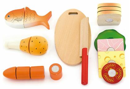 Viga Toys Ξύλινα Τρόφιμα Γεύματος Διαίρεσης
