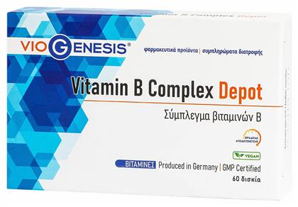 Viogenesis Vitamin B Complex Depot Βιταμίνη 60 υπογλώσσια δισκία