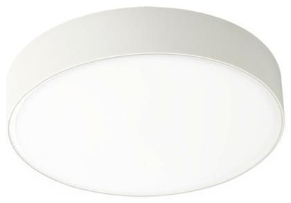 Viokef Λευκή D300 Donousa Στρογγυλό Εξωτερικό LED Panel Ισχύος 24W με Θερμό Λευκό Φως 30x30εκ. από το Designdrops