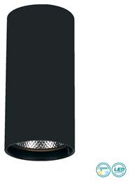 Viokef Nestor Μονό Σποτ με Ενσωματωμένο LED και Θερμό Φως σε Μαύρο Χρώμα από το Designdrops