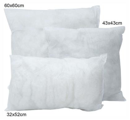 Viopros Γέμισμα Μαξιλαριών από 100% Βαμβάκι White 60x60εκ.