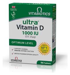 Vitabiotics Ultra D-3 Βιταμίνη 1000iu 96 ταμπλέτες