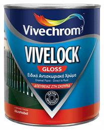 Vivechrom Χρώμα Αντισκωριακό Διαλύτου Vivelock 0.75lt Κυπαρισσί Γυαλιστερό