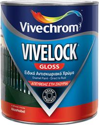 Vivechrom Αντισκωριακό Χρώμα Vivelock 0.75lt Μαύρο Γυαλιστερό από το Esmarket