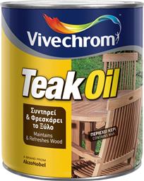 Vivechrom Teak Oil Νερού Άχρωμο Ματ 750ml από το Esmarket