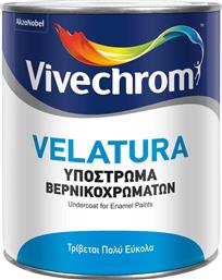 Vivechrom Velatura Υπόστρωμα Βερνικοχρωμάτων Λευκό Κατάλληλο για Ξύλο 0.75lt από το Esmarket