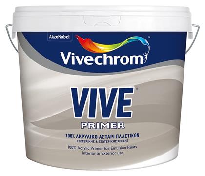 Vivechrom Vive Primer 100% Ακρυλικό Αστάρι Πλαστικών Ημιδιάφανο Κατάλληλο για Τοιχοποιία 3lt