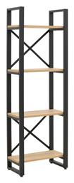 Βιβλιοθήκες Crimson 2τμχ 50x22x150εκ. Oak-μαύρη