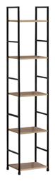 Βιβλιοθήκη Azuel 29x23.5x144εκ. Φυσικό-μαύρο