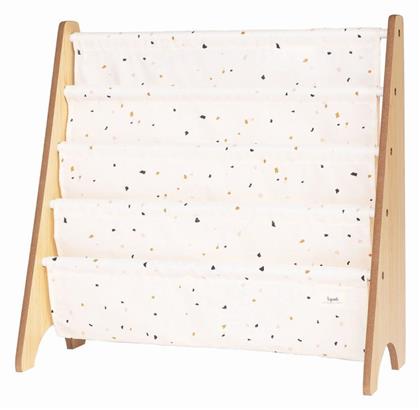 Βιβλιοθήκη Δαπέδου Ξύλινη Terrazzo Cream 25.4x61cm