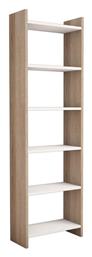 Βιβλιοθήκη Darco Oak-Λευκό 48.6x22x160εκ.