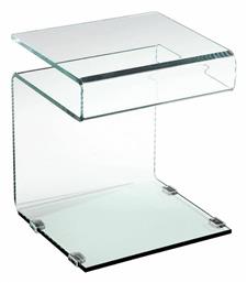 Βοηθητικό Τραπεζάκι Glasser Clear Μ42xΠ38xΥ48εκ. Διάφανο