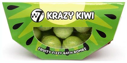 W7 Cosmetics Άλατα Μπάνιου Bath Bombs με Άρωμα Krazy Kiwi 10x10gr 100gr