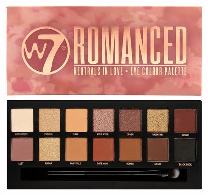 W7 Cosmetics Romanced Παλέτα με Σκιές Ματιών σε Στερεή Μορφή Πολύχρωμη 11.2gr