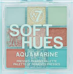 W7 Cosmetics Soft Hues Pressed Pigment Palette Aquamarine